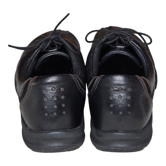Clarks WaveWalk Black Leather Comfort Walking Shoes 9.5M w/ Box - Picture 5 of 11